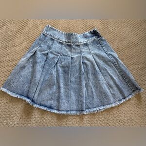 Light Blue Denim Skirt